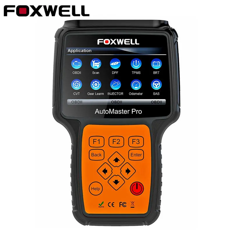 Foxwell NT644 автомобильный OBD2 сканер OBD полная система ABS подушка безопасности