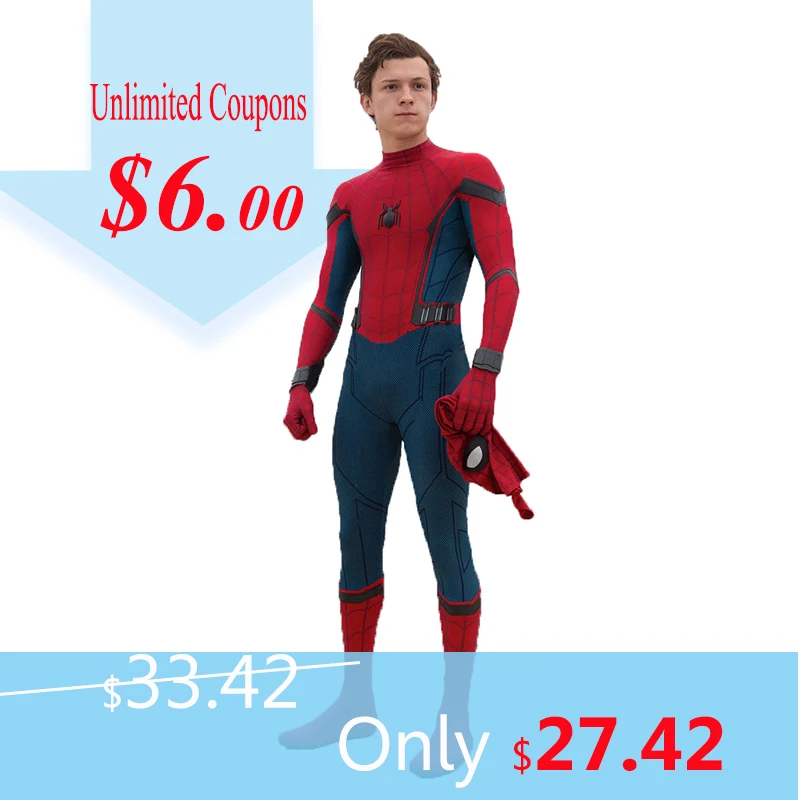 Spider Costume 3d Halloween Spandex Superhero Fullbody Cosplay
