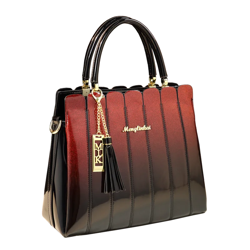 ICEV-Bolso de mano de charol para mujer, cartera de mano de marca de  diseñador, de gran capacidad, con paneles de charol, para hombro -  AliExpress Maletas y bolsas