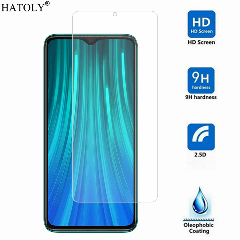 2 шт. для стекла Xiaomi Redmi Note 8 Pro защита экрана Закаленное стекло Защитная стеклянная