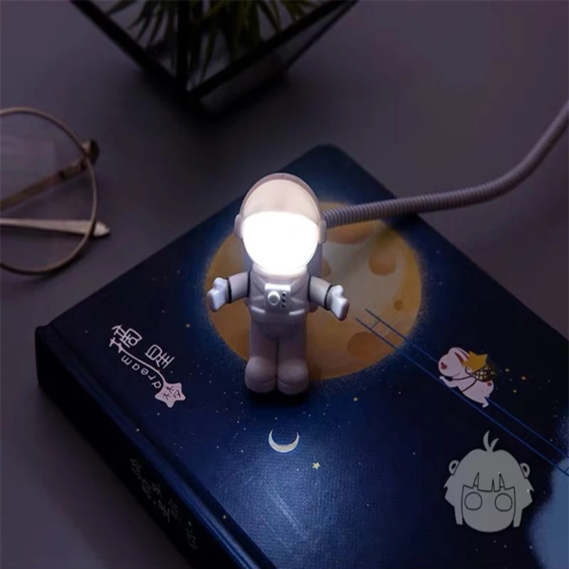  Spaceman Astronaut Night Light USB Tube DC 5V LED Portable Computer Desk Lamp Astronaut Laptop PC N - 4000291260899
