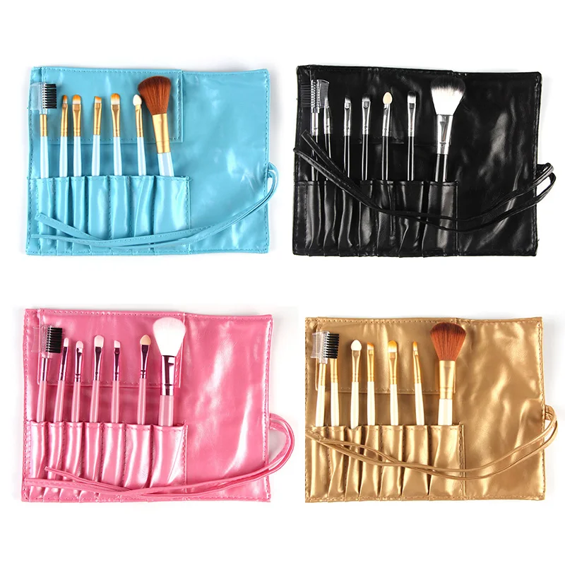 7 шт./компл. Профессиональные портативные Кисти для макияжа Румяна Тени Пудра