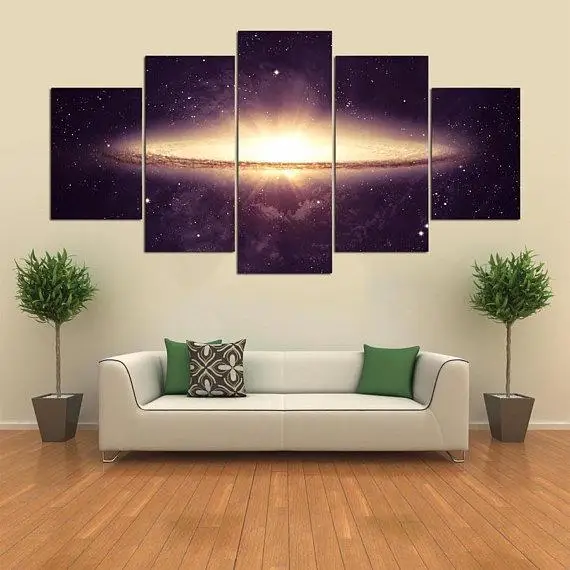 

Space Planet Explosion Landscape For Modern Science Home Office Kitchen Bedroom Living Room Decoration Wall Art Poster Painting