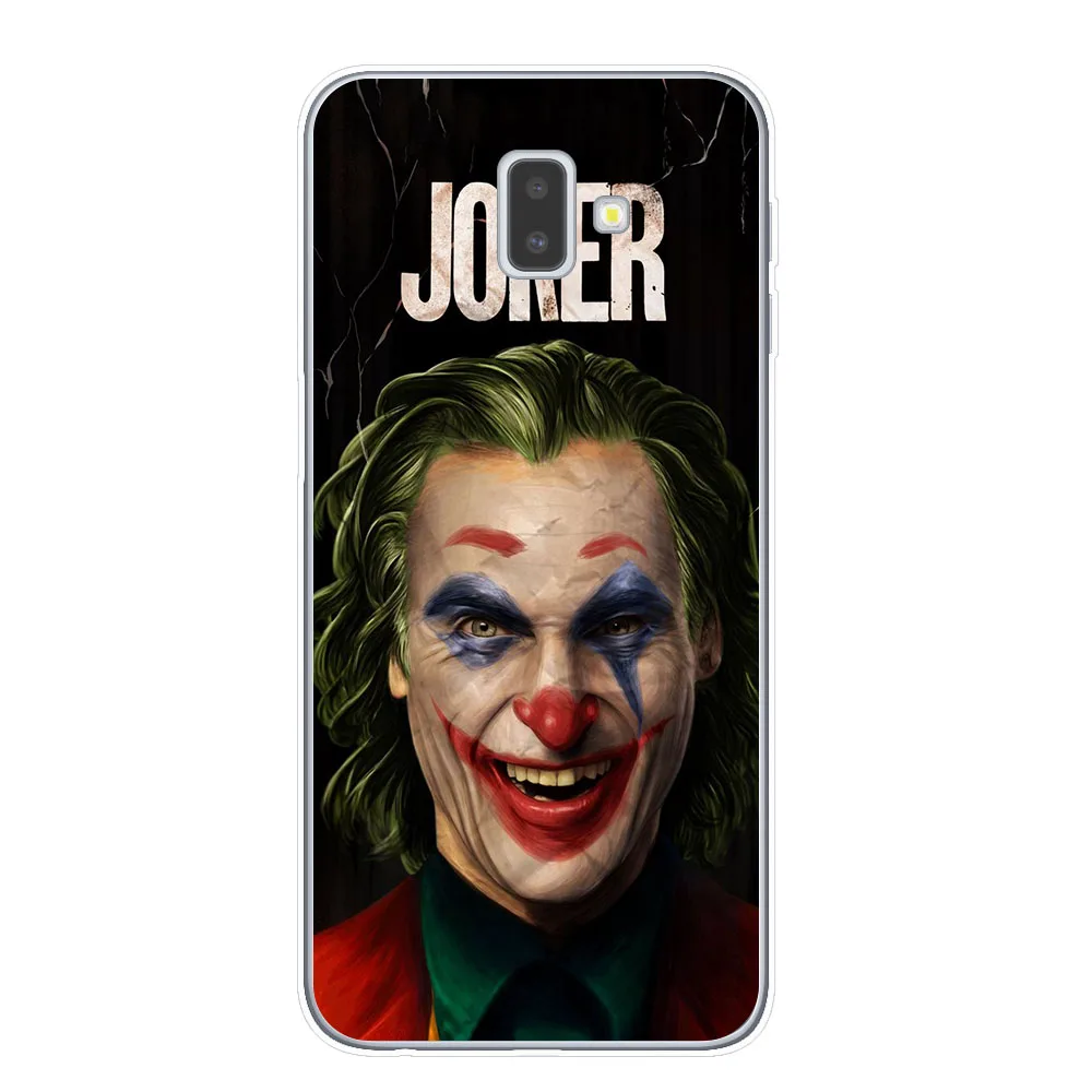 Joker из фильма ужасов «надевать счастливого лица мягкий TPU чехол для samsung J3 J5 J7 J4 J6 плюс Примечание 10 Pro Прозрачный чехол для телефона