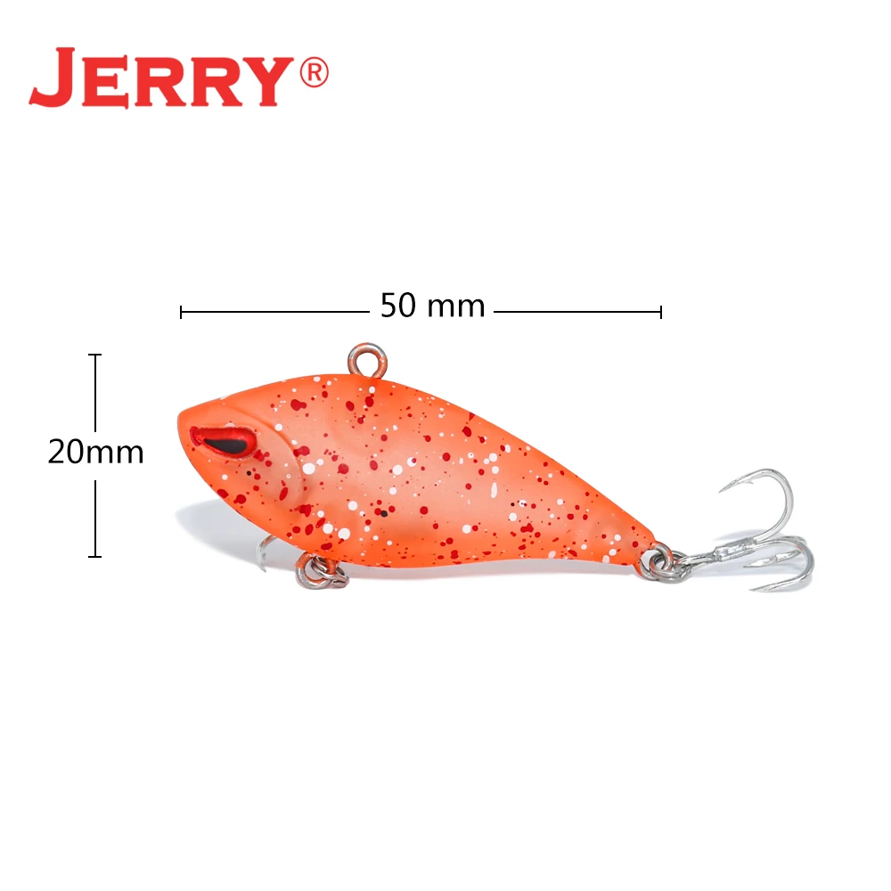 Jerry 1 шт., 5 см, приманка для ловли окуня, тонущие приманки, пластмассовая Вибрирующая приманка, безлиповая воблер, жесткая приманка, приманка для форели