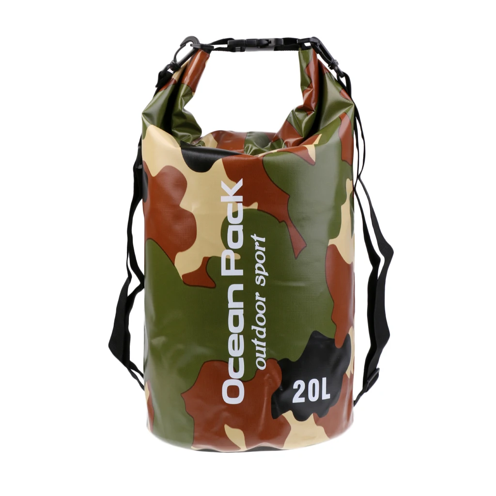 2L-30L Waterproof Dry Sack Floating Bag Travel Camping Sailing Canoe Kayak Storage Pouch for Swimming Rafting Boating
