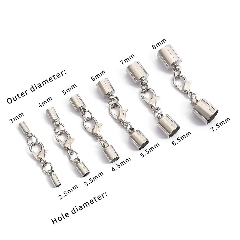 7mm Metal Clasps Pinch Clips Bails Charm Connectors Melon Seeds Buckle  Pendant DIY Necklace Bracelet Connectors