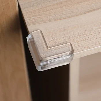 

8Pcs/set Baby Safety L Shape Transparent Protector Cover Table Corner Guards Children Protection Furnitures Edge Corner