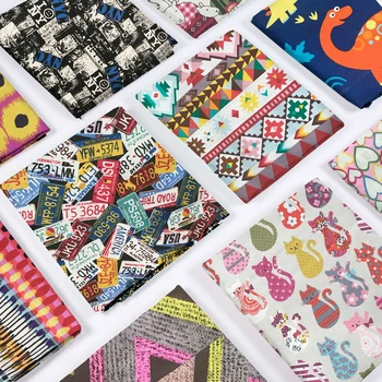 

150X100cm Cartoon Cute Polyester Cotton Fabrics for Sewing Accessories Printed Fabric Per Meter DIY Handmade Patchwork Material