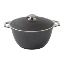 Кастрюля Kukmara, 3 л, с декоративным покрытием, черный