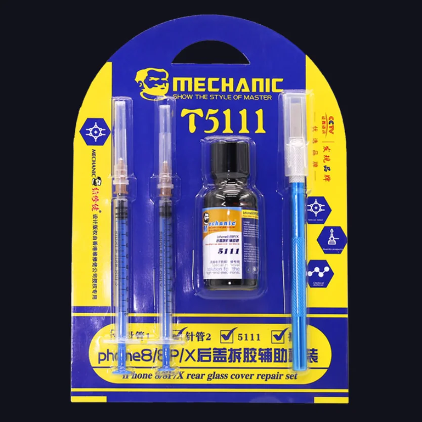 

MECHANIC T5111 Glass Cover Repair Tools For iPhone XS MAX/XS/XR/8P/8 Back Cover Removal Glue