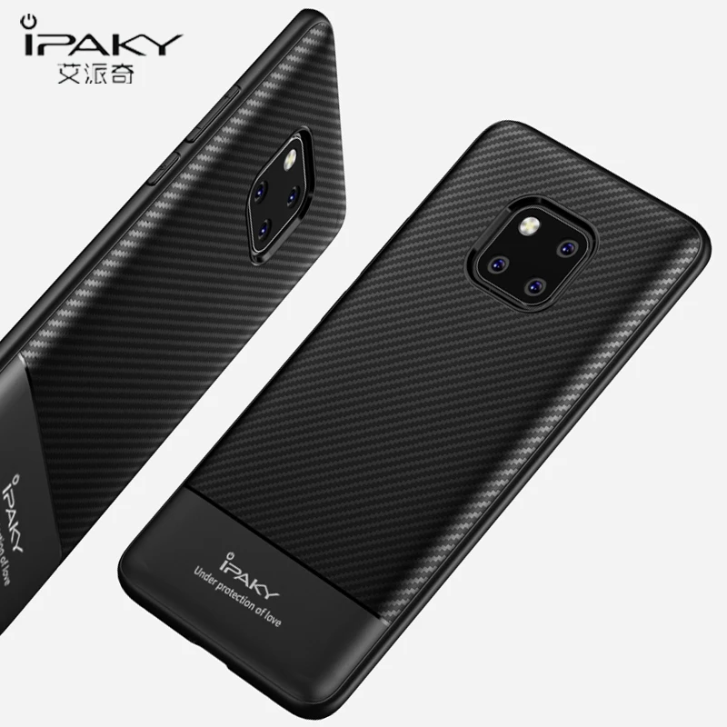 Чехол Mate 20 Pro iPaky Coque для Huawei Lite чехол из углеродного волокна Мягкий силиконовый