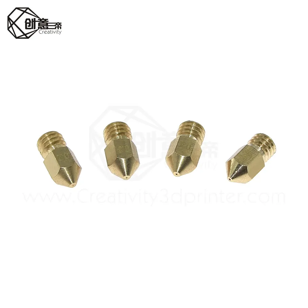 3D Printer Nozzles MK8 Extruder Nozzle Extruder Print Head 1.75mm for 3D Printer Anet A8 Makerbot MK8 CR10/Ender 3