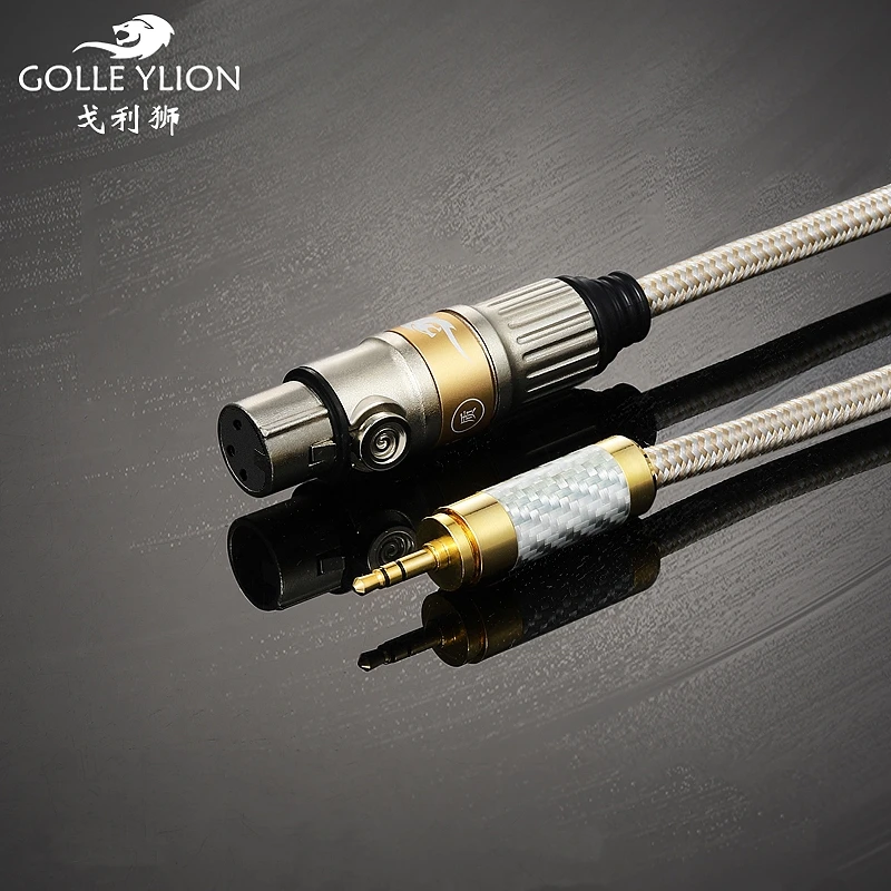 Hifi Condenser Mic Cable Mini Jack 3 5 to XLR Female for Microphone Headphone with Silver plated Conductor Balanced Cable 1M 3M