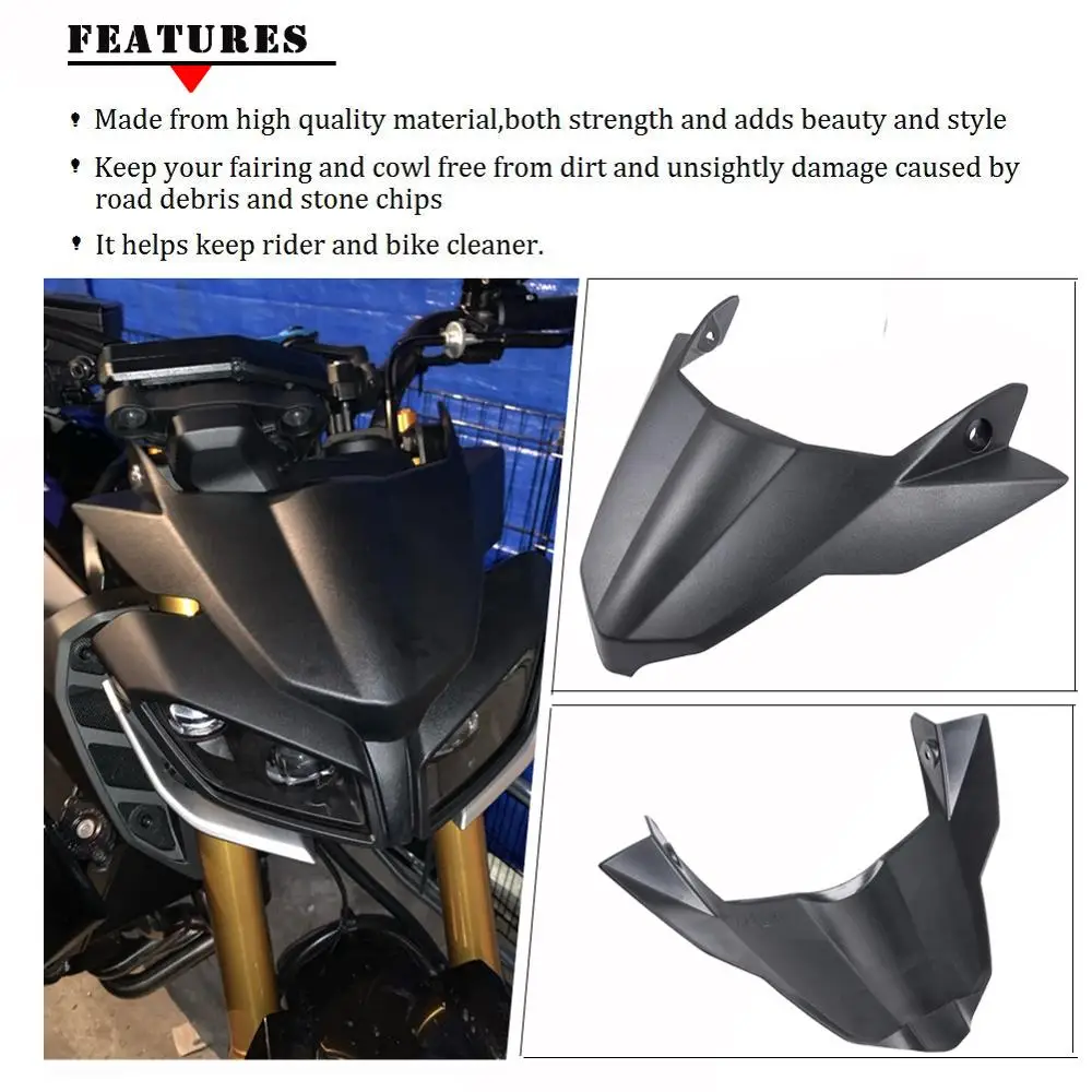 Защитная крышка для переднего крыла 17 19 YAMAHA MT09 FZ09 Beak защита ветрового стекла ABS