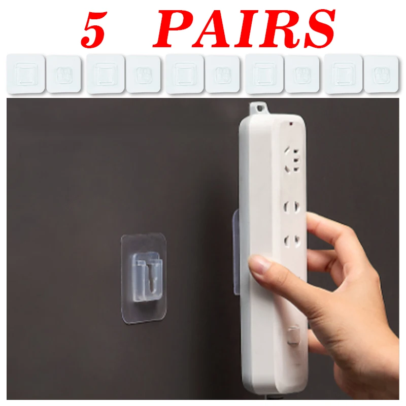 Ganchos de seguridad eléctricos para bebés, colgador de pared de prevención de contacto, fuerte, transparente, enchufe de salida, eléctrico