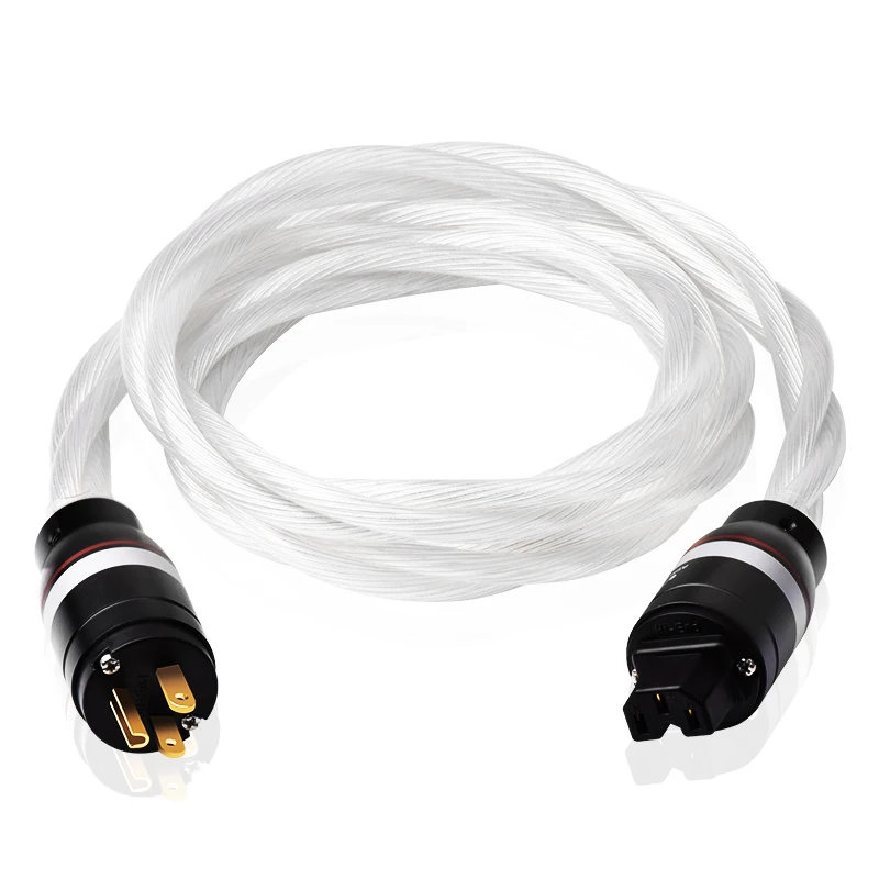 ATAUDIO HIFI 오디오 전원 케이블 OCC 은도금 디코더 전력 증폭기 전원 케이블 US/EU/AU 플러그