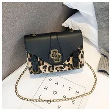 Роскошная леопардовая женская сумка из искусственной кожи, сумки через плечо, дизайнерский бренд, Дамский клатч, сумка на плечо, кошелек, Sac bolso mujer# T2G