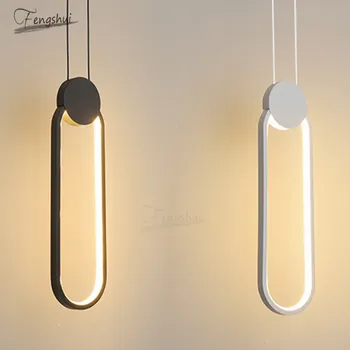 

Modern LED Restaurant Pendant Light Lighting Fixtures Nordic Long Line Hanging Lamp Living Room Bedroom Bedside Decor Luminaria