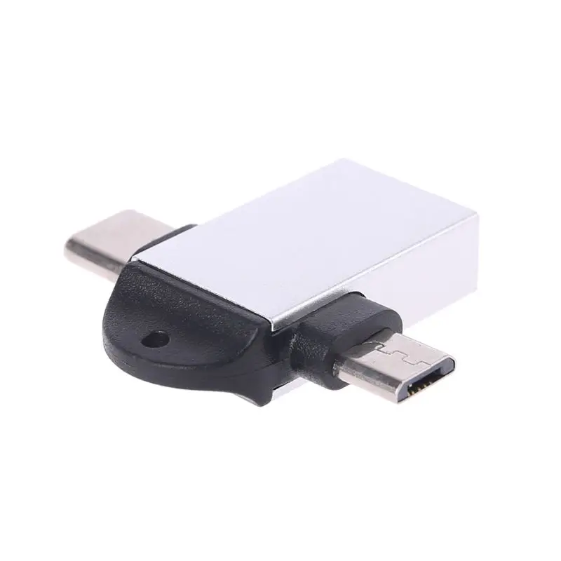 2 In 1 USB 3.0 Micro USB Type C OTG Adapter Type C Converter for Xiaomi Samsung USB Adapter Android Smart Phones
