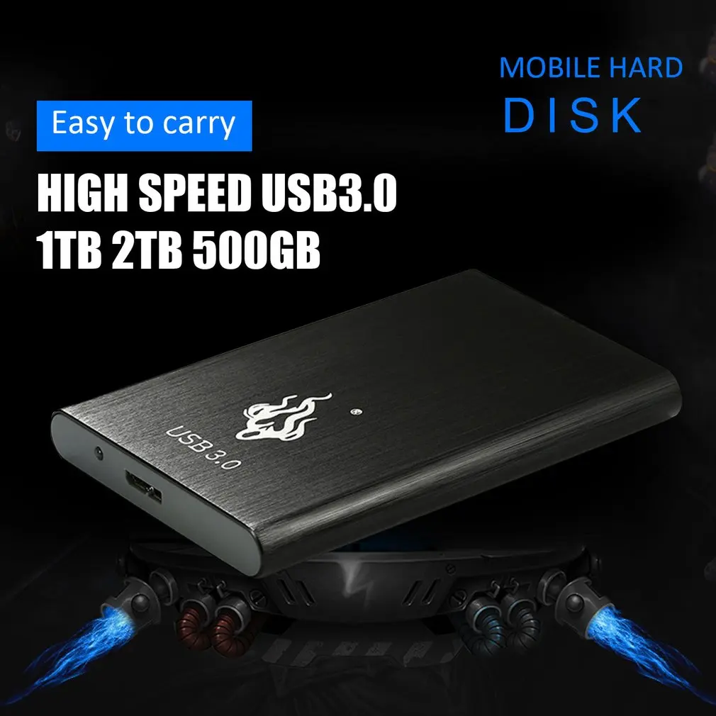 USB 3,0 2 ТБ 1 ТБ внешний жесткий диск HDD 2,5 ''Подходит для ПК, Windows портативный 500GB 1 ТБ 2 ТБ мобильный диск