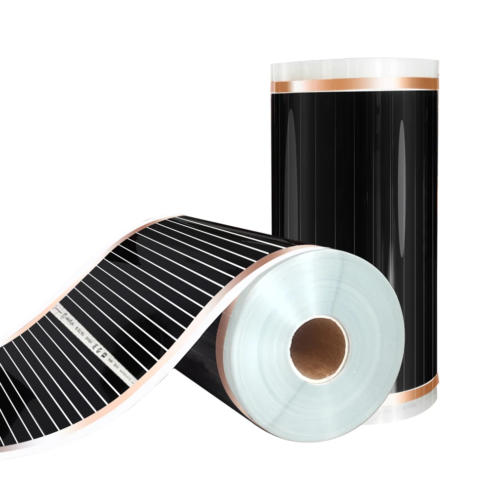 US $203.12 Electric Heating Film 20m2 Length 40m Width 05m Far Infrared Floor Heating Films With Accessories Ac220v 220wM2 Warming Pad