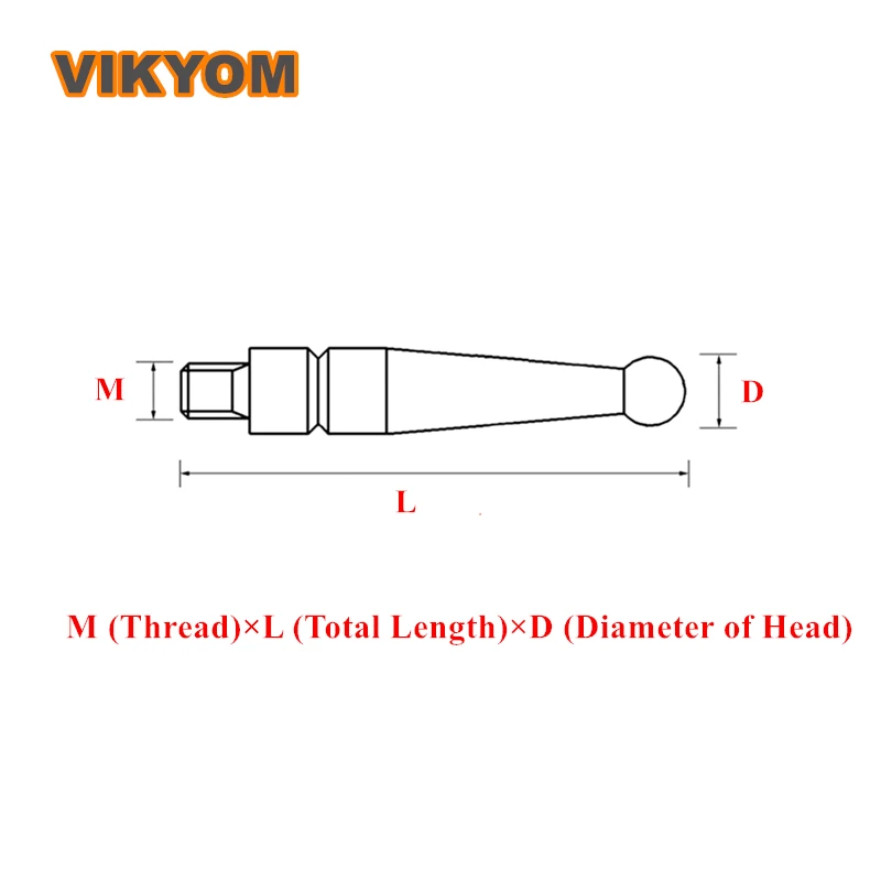 Измерительный индикатор, измерительный рычаг, метрическая резьба M1.4 | M1.6 | M1.8 | M2.0, наконечник рубинового наконечника, измерительная головка