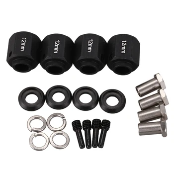 

4PCS Hex Wheel Hubs for TRX-4 TRX4 1:10 RC Crawler Aluminum Wheel Hub 10Mm