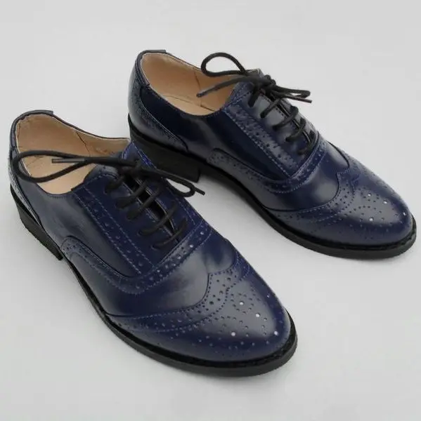 Большие размеры 34-45; модные высококачественные женские оксфорды из натуральной кожи на шнуровке на плоской подошве; белые лакированные туфли-оксфорды в винтажном стиле