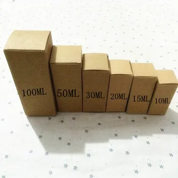 

10ml 15ml 20 ml 30 ml 50ml 100ml Black white Kraft Paper box cardboard Lipstick Cosmetic Perfume Bottle Essential Oil Packaging