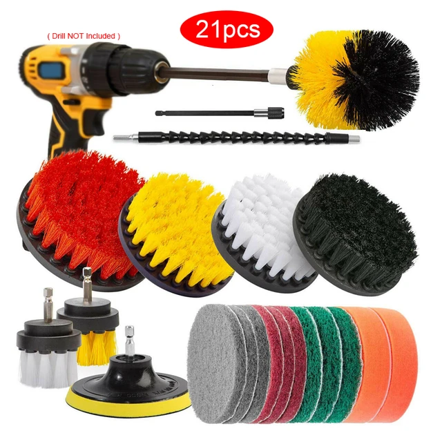 Détails brosse kit de Voiture brosse de nettoyage de brosse pour perceuse  électrique pour des véhicules à moteur cuir nettoyage de sortie d'air de  climatisation de voituresaleté poussière nettoyage outils - AliExpress