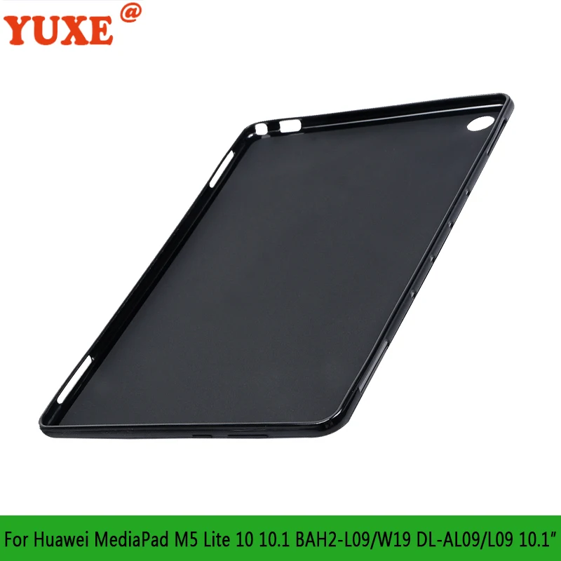 

Tablet Case For Huawei MediaPad M5 Lite M5lite 10.1 inch BAH2-L09 W19 DL-AL09 10.1" Funda Back TPU Silicone Anti-Drop Cover