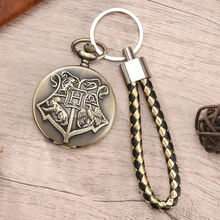 

Fashion Watches Vintage Men's Quartz Pocket Watch Black Gold Leather Cord Gift Male And Female Clock Best Gift