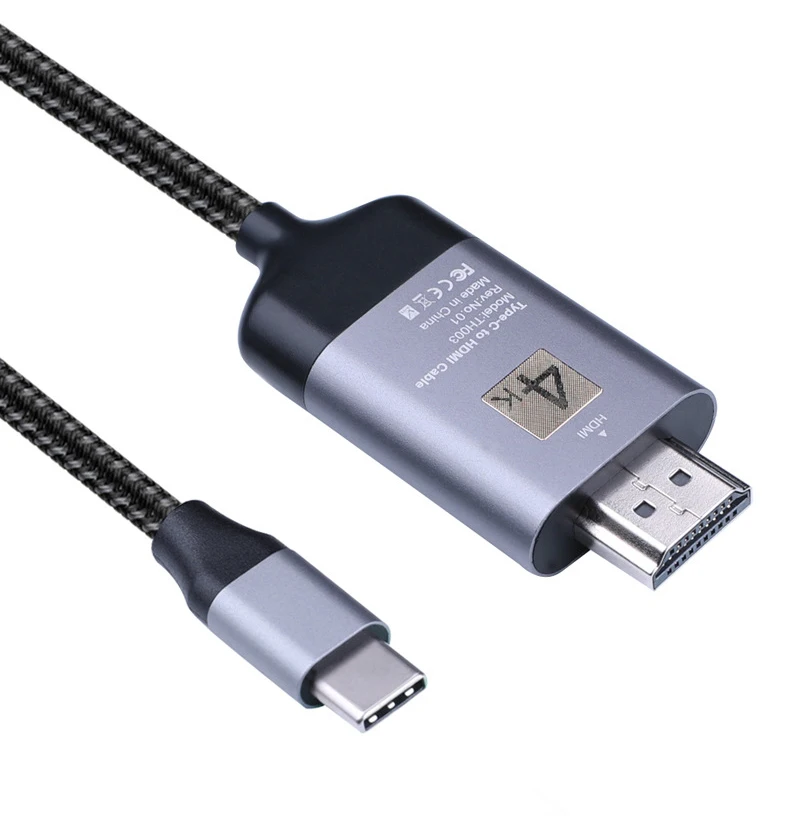 2 м Тип C к HDMI кабель адаптер видео конвертер Ultra HD 4K 1080P HDTV шнур для Huawei P30 Xiaomi Samsung S8