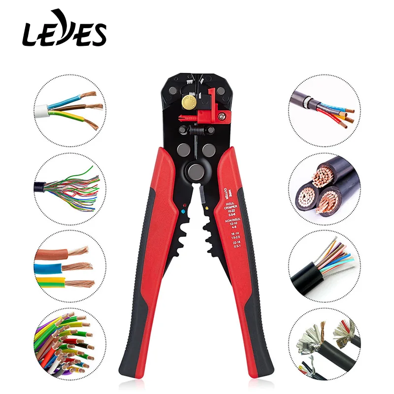 

Wire Stripper Pliers Tools Cable Electrician Crimper Stripping Hand Multitool Premium Ferrule Crimping for Butt Splice Connector