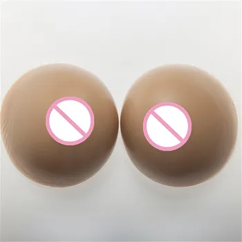 

2000g/pair Cosplay Silicone Breast Forms Brown Transgender Shemale Boobs Enhancer Crossdresser Fake Breast Artificial Boobs