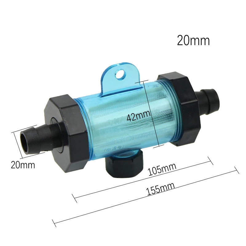 1pc 10/12/20/25MM Pagoda Hose Filter Garden Irrigation Fittings Aquarium Transparent Filter Fish Tank Soft Water Pipe Filter Cup