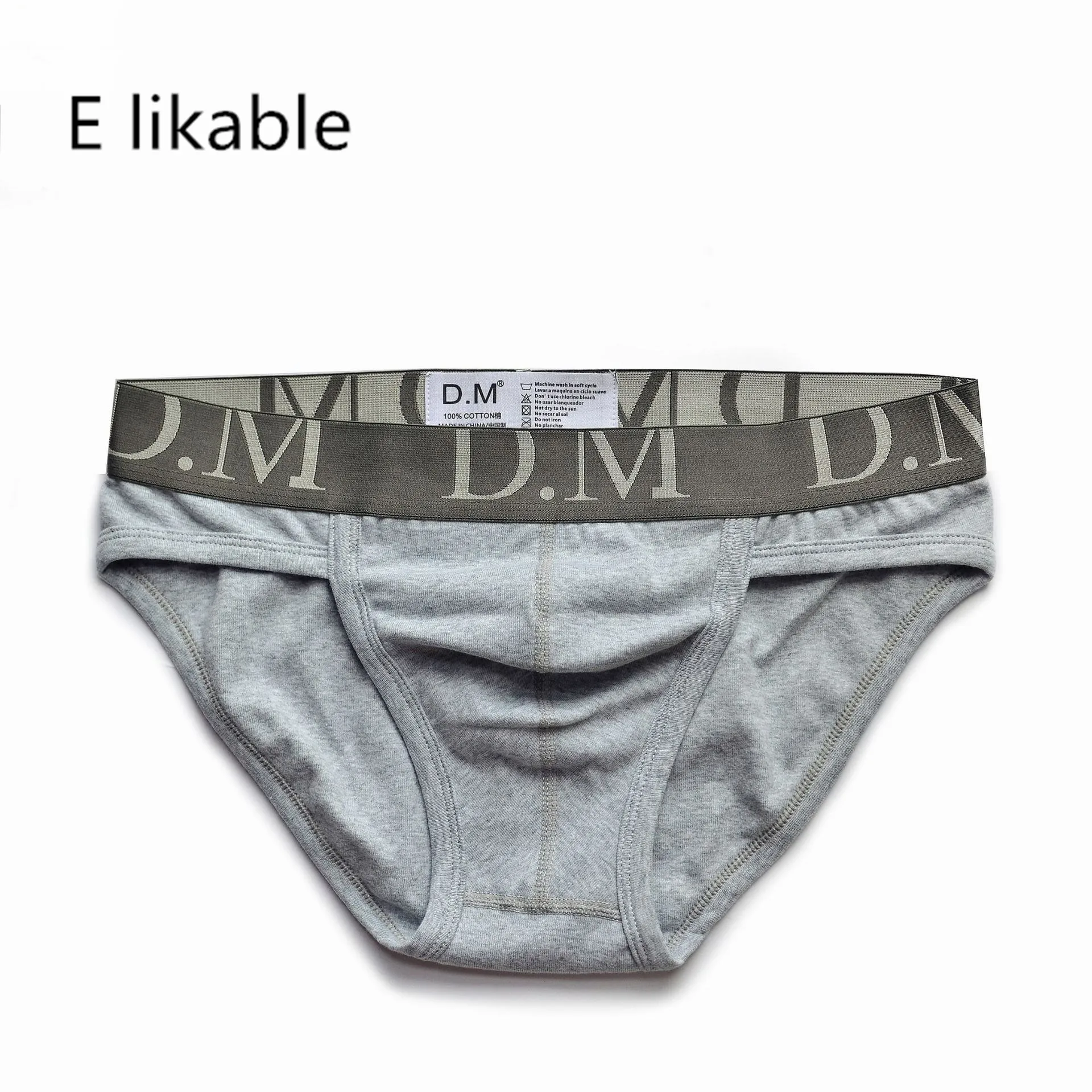 

E likable Europe and the United States four seasons fashion men's underwear comfortable breathable low waist sexy cotton briefs