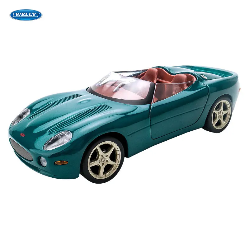 Welly 1:24, винтажная модель автомобиля Jaguar XK180 из сплава, модель автомобиля, украшение автомобиля, коллекция подарков, игрушка для литья под давлением, модель игрушка для мальчиков