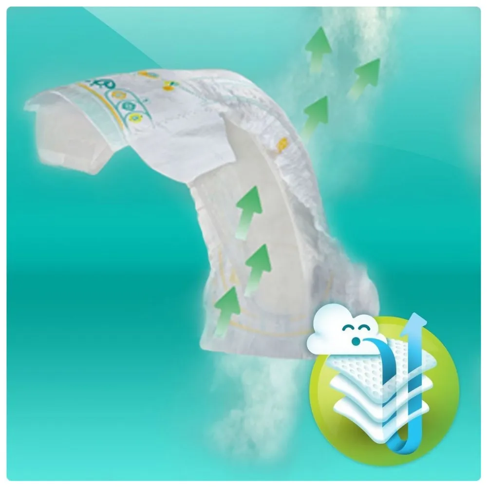 Подгузники Pampers Active Baby-Dry, размер 3, midi 5-9 кг, 124 шт
