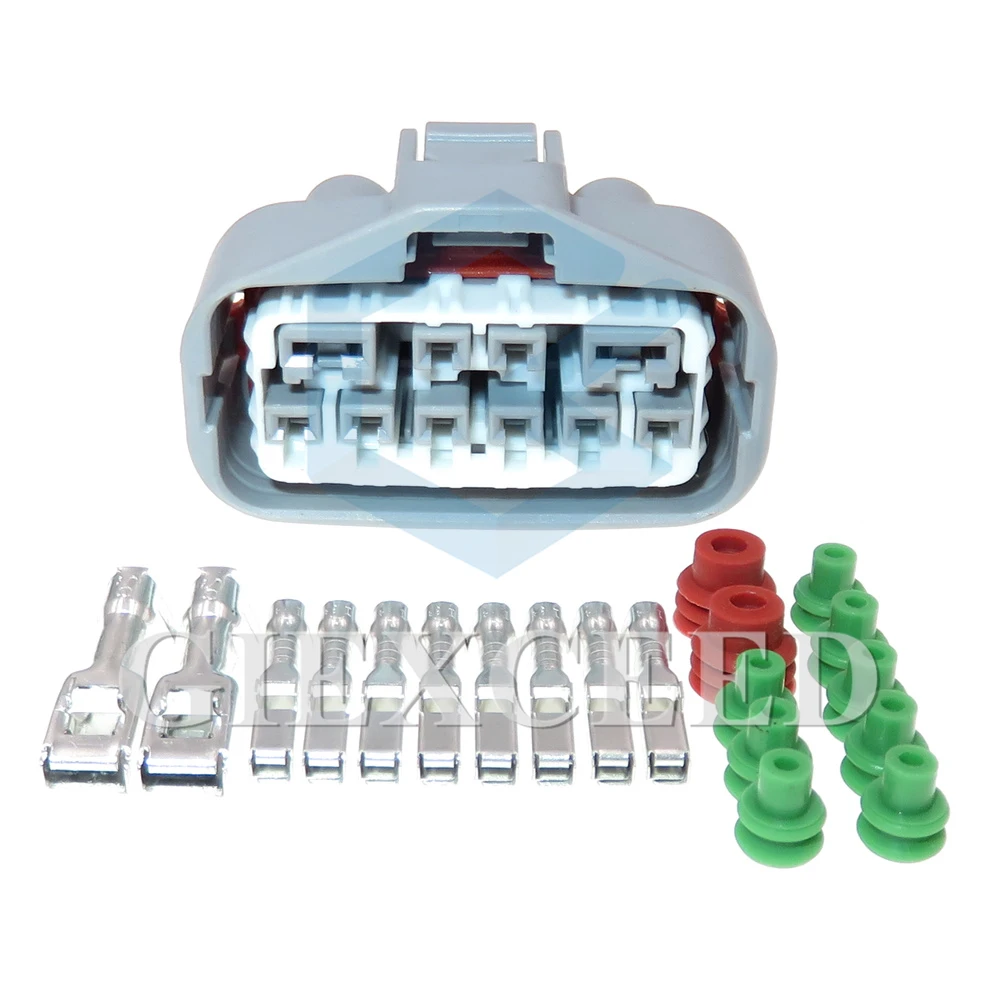 

1 Set 10 Pin Automobile Transmission Waterproof High Current Wire Adapter 3 6.3 Series Auto Wiring Connector Composite Socket