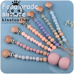 Kisteether grânulos de silicone bebê anti gota corrente infantil mamilo apaziguar calmante clipes de corrente manequim titular mamilo clipe de bebê coisas