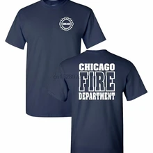 Чикаго пожарную службу 2-сторонняя работа рубашка As Seen On ТВ