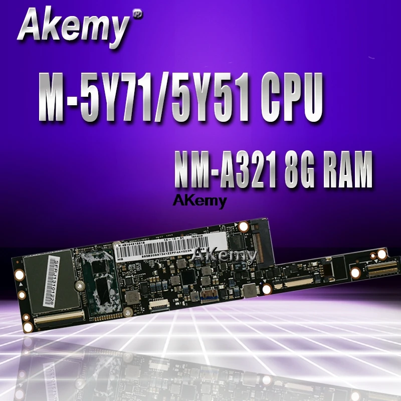 AIUU2 NM-A321 материнская плата для ноутбука lenovo YOGA3 Pro 13 тестовая оригинальная материнская плата 8G-RAM M-5Y71/5Y51 cpu