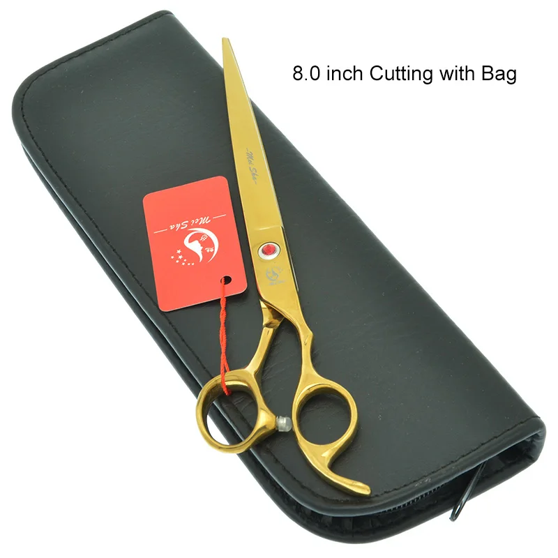 HB0285 with Bag 8," ножницы для стрижки домашних животных 440C профессиональные ножницы для стрижки собак филировочные ножницы изогнутые Tesoura с расческой поставщики товаров для животных HB0284 - Цвет: HB0285 with Bag