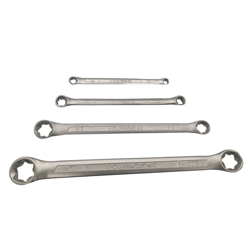New 4Pcs Star/Female Double Torx/E - Ring Wrench Spanner Set E6 E24 2050 Ratcheting | Инструменты