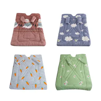 

1pc4 Styles Stocks Winter Lazy Quilt With Sleeves Family Blanket Cape Cloak Nap Blanket Dormitory Mantle Covered Blanket