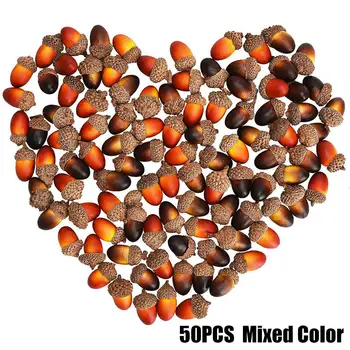 

Christmas Artificial Acorn Autumn Decoration Foam + Other Mixed Color Ornament