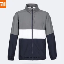 Xiaomi Uleemark Мужская трендовая цветная спортивная куртка с защитой от брызг Светоотражающая дышащая наружная Толстовка с принтом