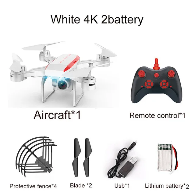 Ky606d Дрон 4k Rc вертолет Дроны с камерой Hd долгое время полета Rc Gps Дрон Wifi Fpv Квадрокоптер складной детский подарок игрушка - Цвет: white 4K 2B